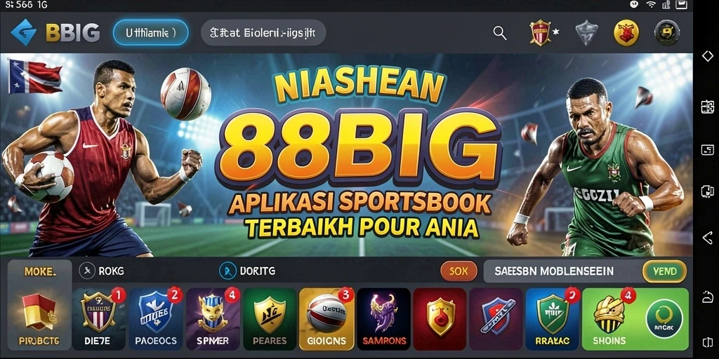 Tampilan permainan di aplikasi Sportsbook 88BIG yang menarik.