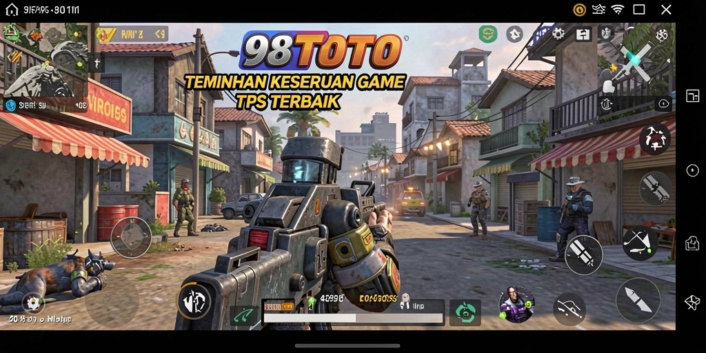 Tampilan aksi seru dalam game TPS 98TOTO.