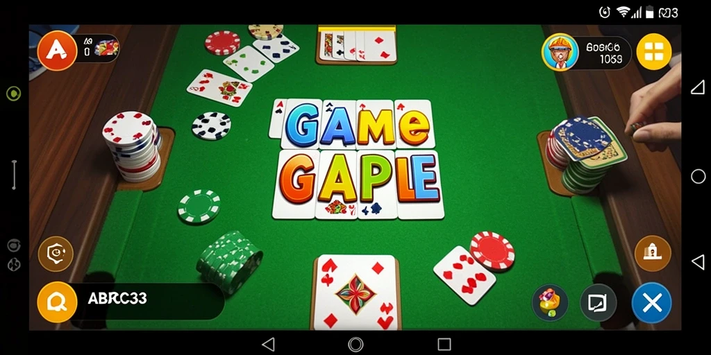 Tampilan permainan Gaple yang seru dan menarik di ABC33.