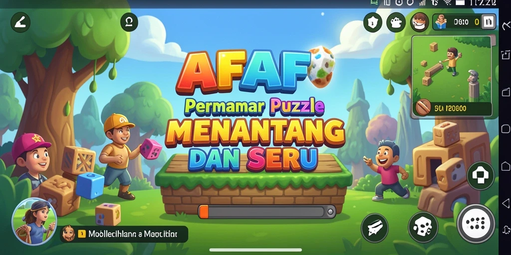 Tampilan gameplay menantang dengan berbagai teka-teki menarik.