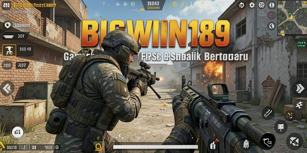 Tangkapan layar gameplay seru dalam BIGWIN189 yang menampilkan pertempuran FPS.