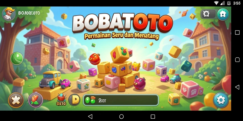 Tampilan gameplay utama BOBATOTO dengan teka-teki menantang.