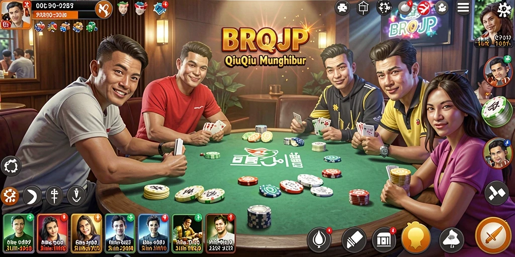 Tampilan gameplay QiuQiu yang menarik dan mendebarkan.