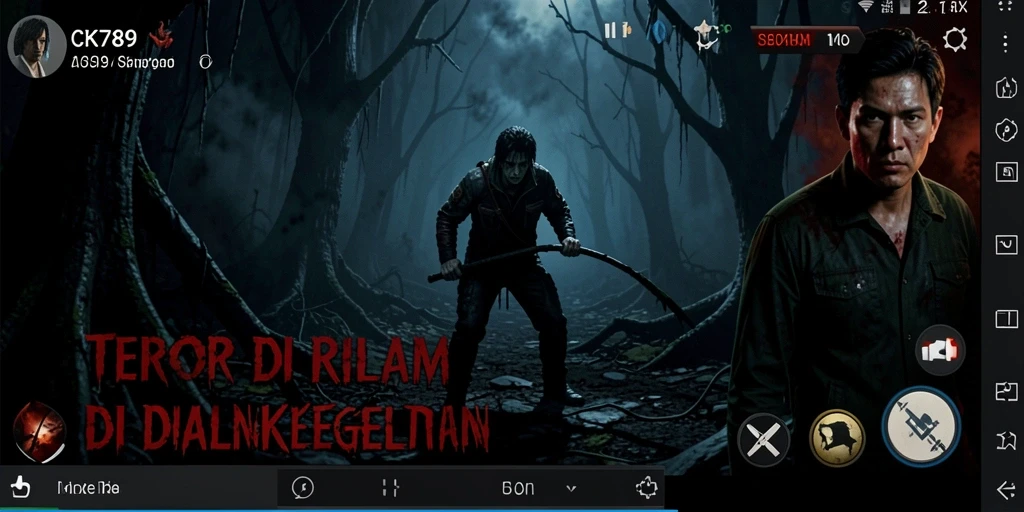Screenshot CK789 menampilkan atmosfir Horror yang mencekam.
