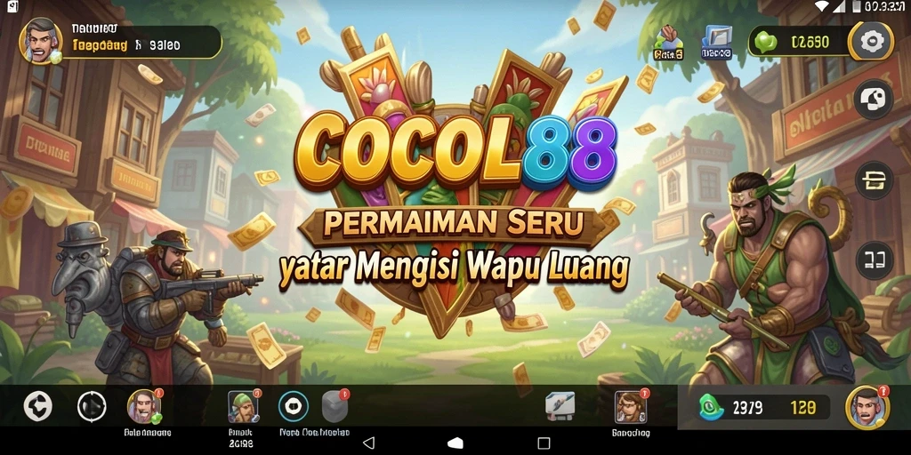 Screenshot utama COCOL88 menampilkan gameplay seru yang penuh warna.