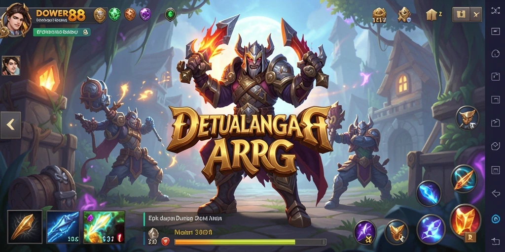 Screenshot gameplay DOWER88 menampilkan aksi pertarungan yang mendebarkan.