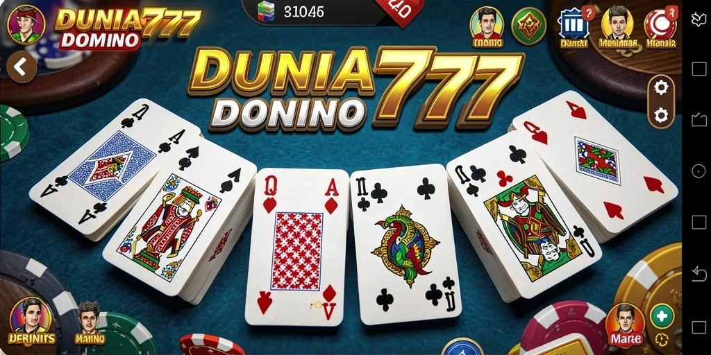 Screenshot gameplay DUNIA777 yang menampilkan momen seru bermain Domino.