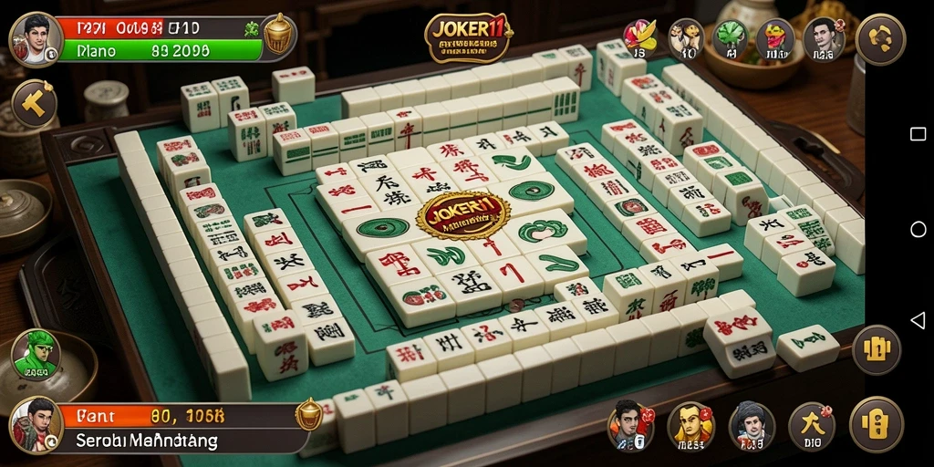 Tampilan screenshot utama JOKER11 menampilkan gameplay Mahjong yang menarik.