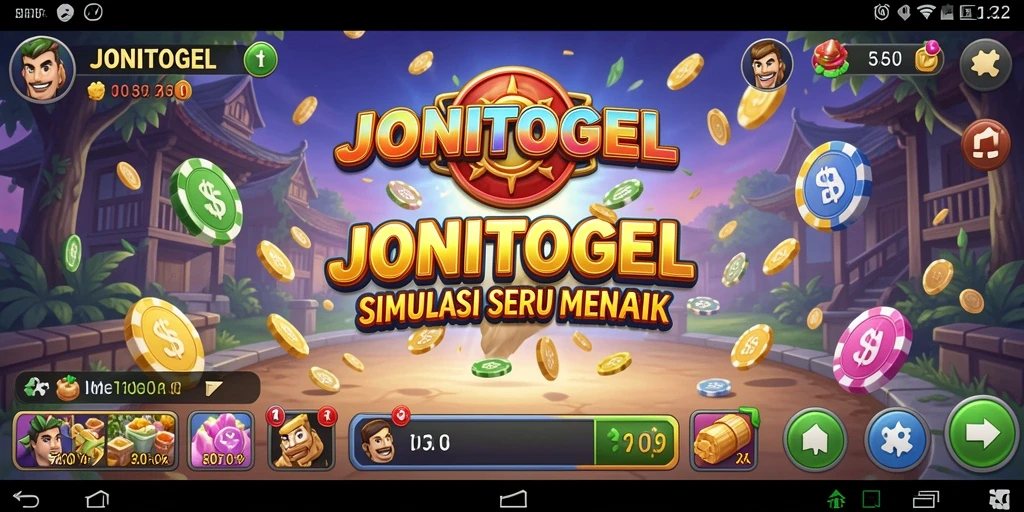 Screenshot gameplay JONITOGEL yang menampilkan simulasi interaktif yang menarik.