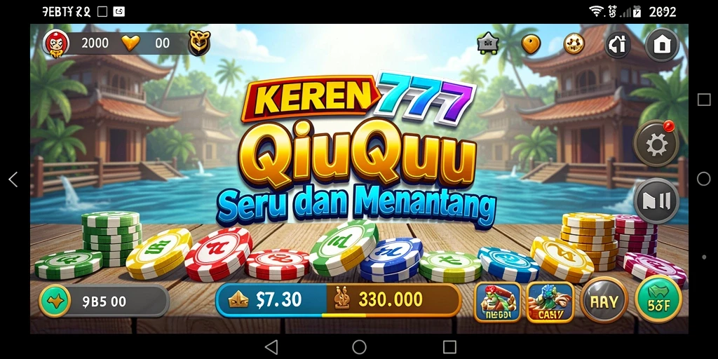 Tampilkan gameplay menarik QiuQiu dalam KEREN777.