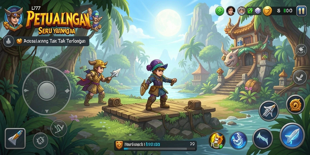 Gameplay L777 menampilkan eksplorasi petualangan yang mendebarkan.