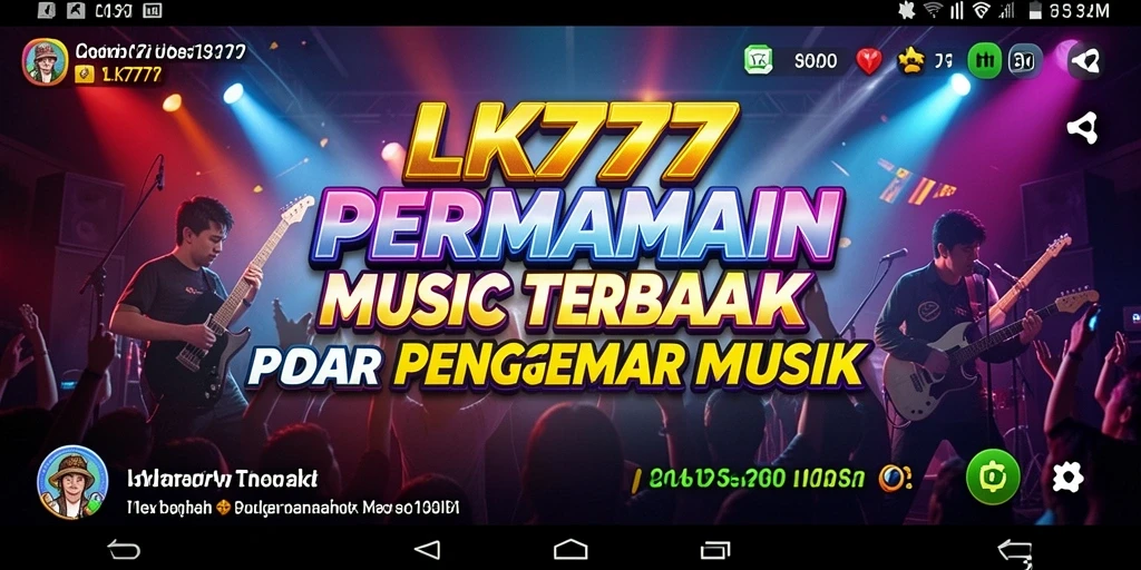 Screenshot gameplay menunjukkan keseruan bermain musik di LK777.