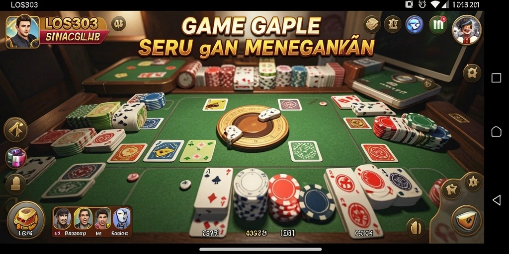 Tampilan menarik gameplay Gaple yang seru dan interaktif.