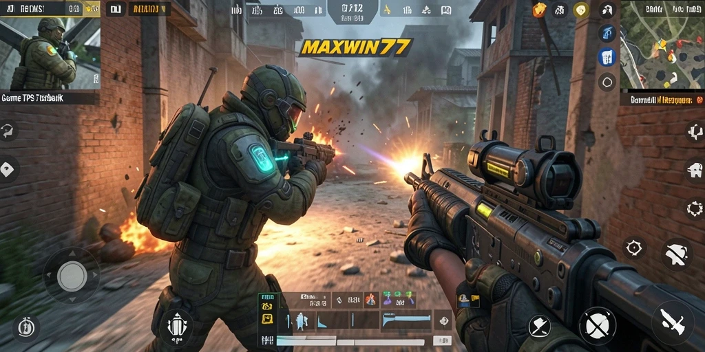 Gameplay seru di MAXWIN77 menunjukkan pertempuran intens.