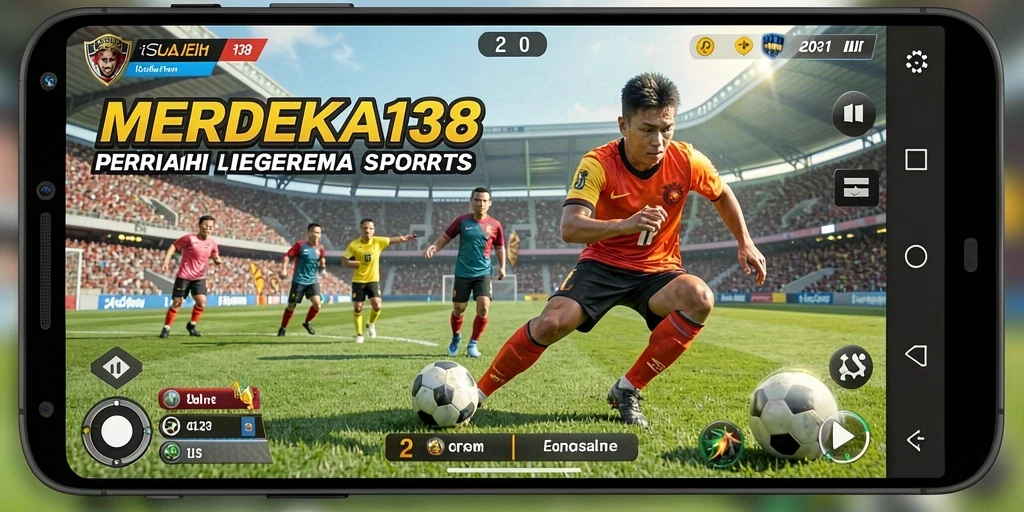 Tampilan gameplay seru di MERDEKA138 dengan aksi olahraga yang mendebarkan.