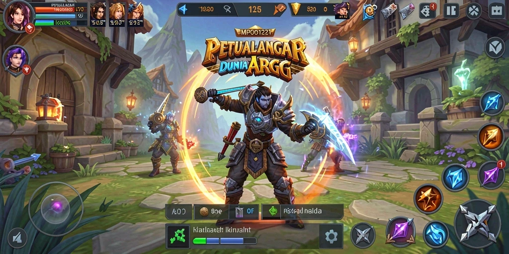 Tampilan menakjubkan dari gameplay ARPG MPO1221 yang penuh aksi.