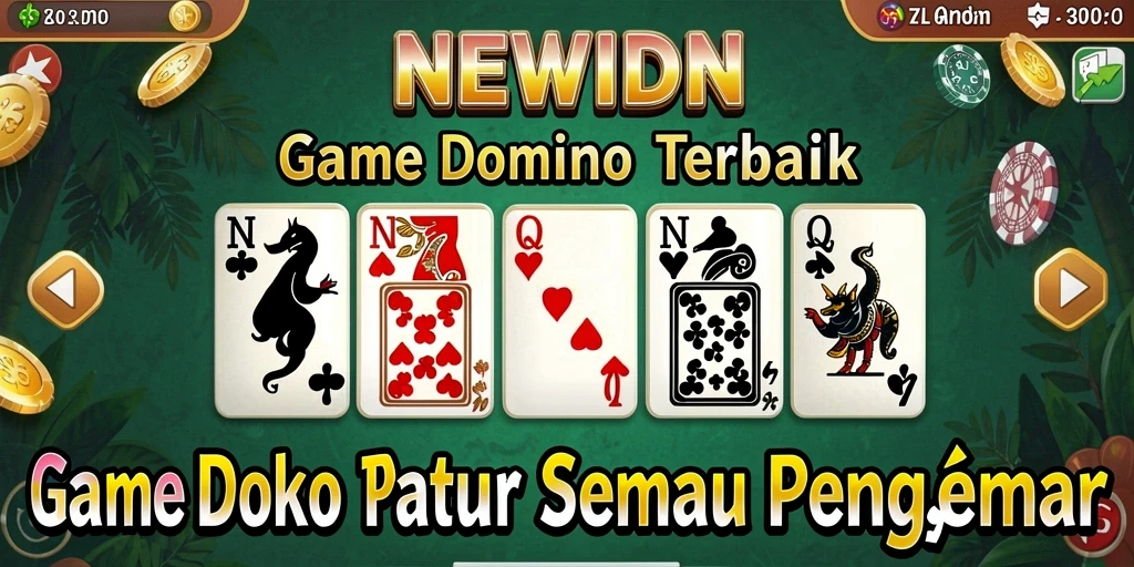 Screenshot gameplay <strong>NEWIDN</strong> dengan aksi seru permainan Domino.