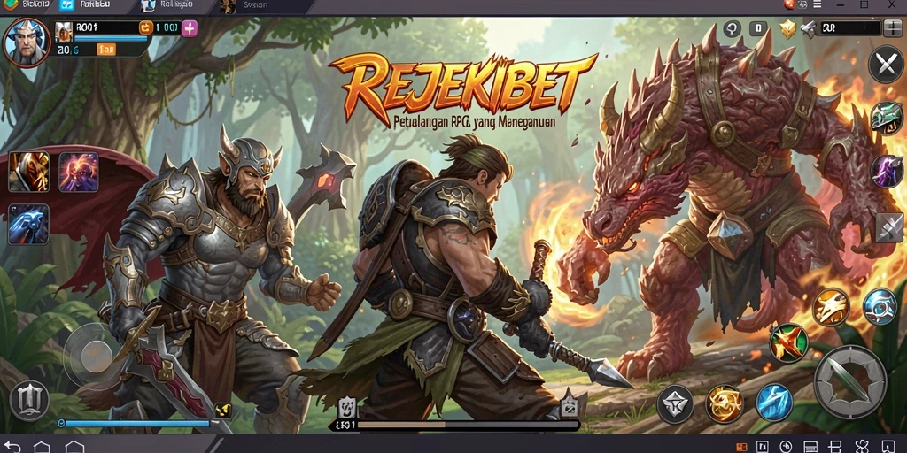 Screenshot gameplay yang menunjukkan aksi mendebarkan di REJEKIBET.