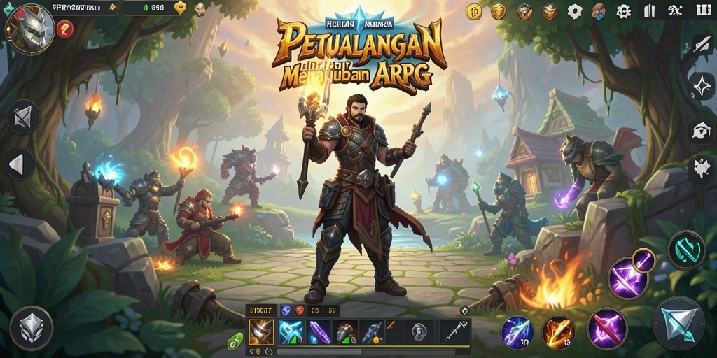 Screenshot gameplay ARPG RP6677 yang menegangkan dan seru.