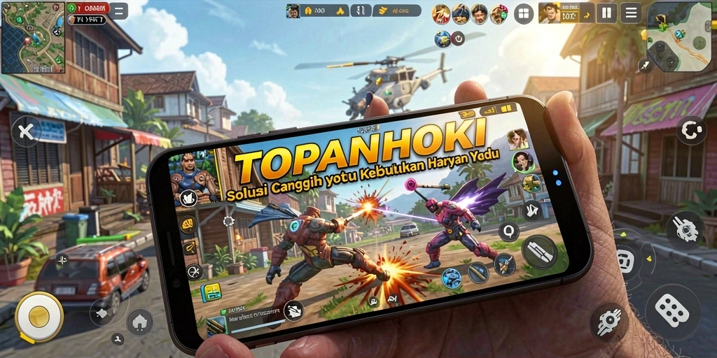 Tampilan antarmuka utama dari aplikasi TOPANHOKI yang efisien.