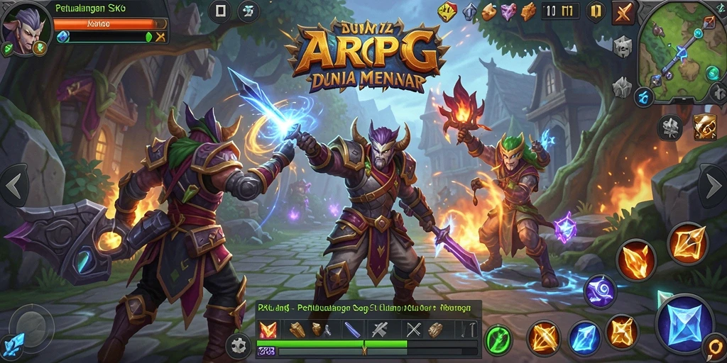 Tampilan gameplay seru ZK6 dalam dunia ARPG yang menantang.